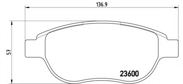 Колодки тормпер BREMBO P61068