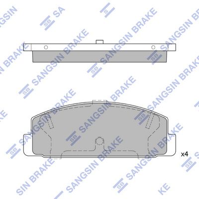 Колодки тормзад SANGSIN SP2028