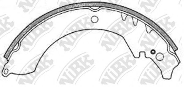 Колодки тормозные барабанные NIBK FN0022