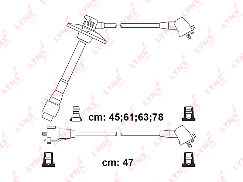 7554 SPC Провода высоковольтные  LYNX LYNXAUTO SPC7554