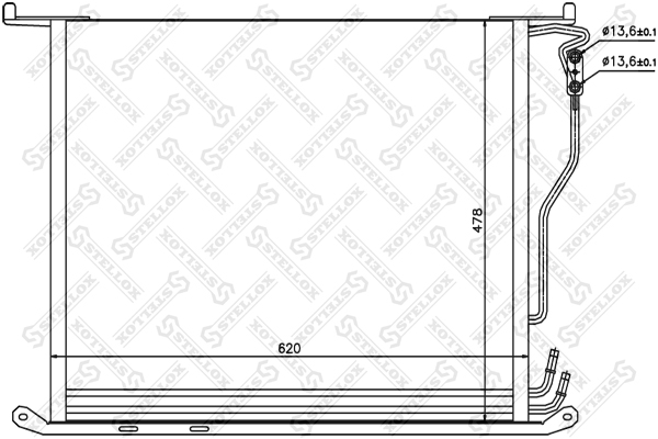 РАДИАТОР КОНД MB W220 28-50 M112/M113 98 STELLOX 1045131SX