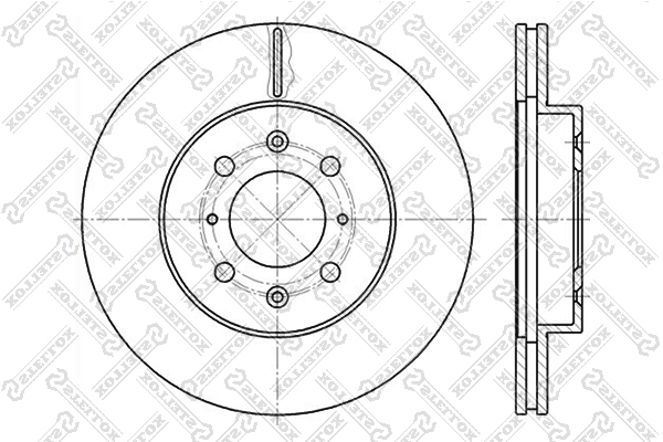 Тормозной диск STELLOX 60202614VSX