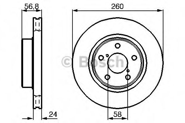 Тормозные диски BOSCH 0986478293