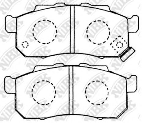 Колодки Торм Пер Ho That  s Jd1/2 02-07 Life Jb1/2 98-03 Jb5/6 0 NIBK PN8336