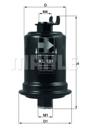 Фильтр топливный KNECHT KL131