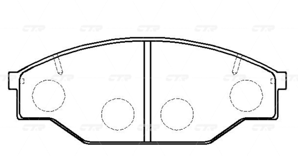 (старый номер CKT-6) Колодки тормозные CTR GK1020