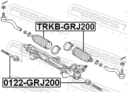 Тяга рулевая FEBEST 0122GRJ200