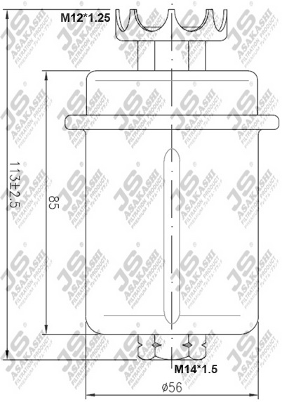 Фильтр топливный JS-ASAKASHI FS6005U