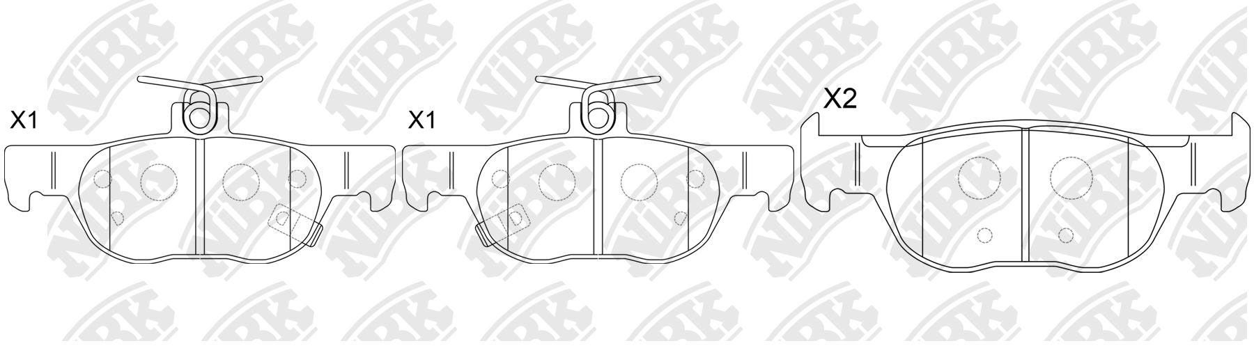 Тормозные колодки NIBK PN5822