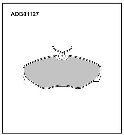 Колодки тормозные дисковые | перед | ALLIED NIPPON ADB01127