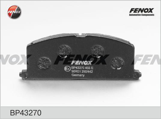 Колодки тормпер FENOX BP43270