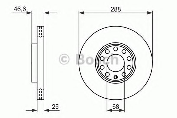 Тормозной диск BOSCH 0986478546