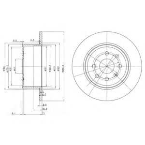 Диск тормозной DELPHI BG2637