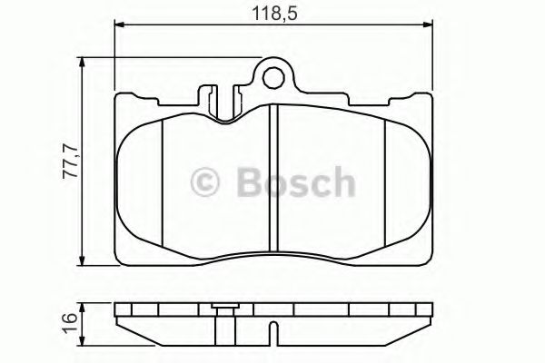 ДИСКОВЫЕ КОЛОДКИ ПЕРЕДНИЕ BOSCH 0986495138