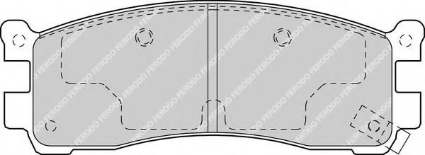 Колодки Тормозные Mazda (Комплект) Ferodo Ferodo арт FDB1446 FERODO FDB1446