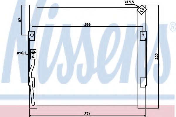 Конденсатор кондиционера NISSENS 94289