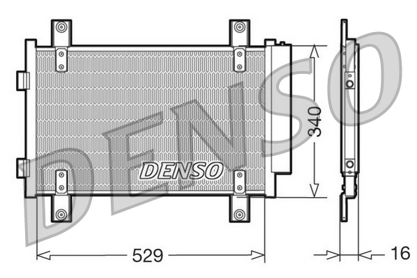 Конденсор кондиционера DENSO DCN09049