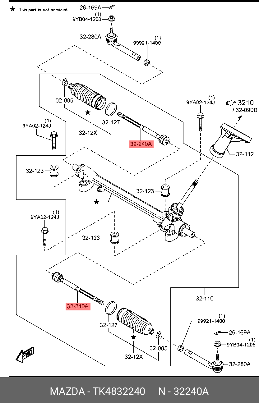 Автокомпонент MAZDA TK4832240