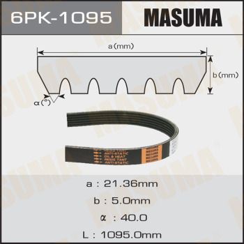Ремень привода навесного оборудования MASUMA 6PK1095