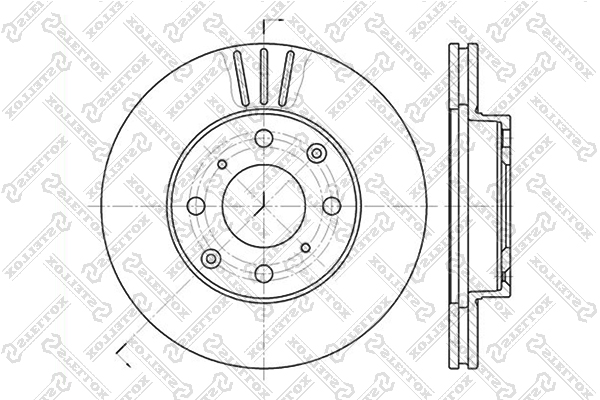 Диск тормозной STELLOX 60202615VSX