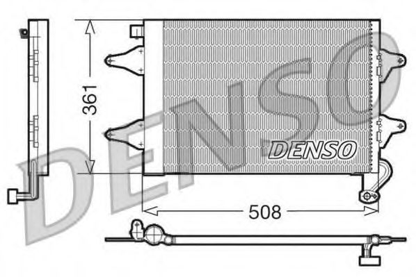 Конденсатор кондиционер DENSO DCN27004