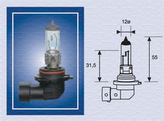 Лампа накаливания фара дальнего света Лампа нака MAGNETI MARELLI 002577300000