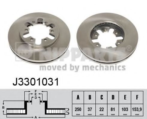 Тормозной диск NIPPARTS J3301031