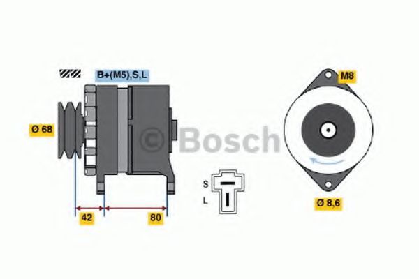 Автокомпонент BOSCH 0986035431