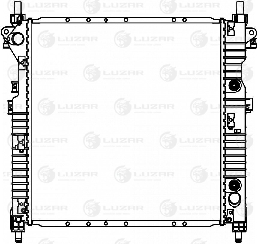 Радиатор охл LUZAR LRC17151