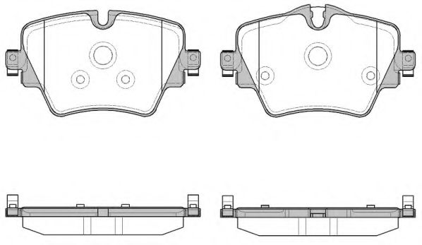 1625 08 КОЛОДКИ ДИСКОВЫЕ ПЕРЕДНИЕ BMW 2/X1 F45/F4 REMSA 162508