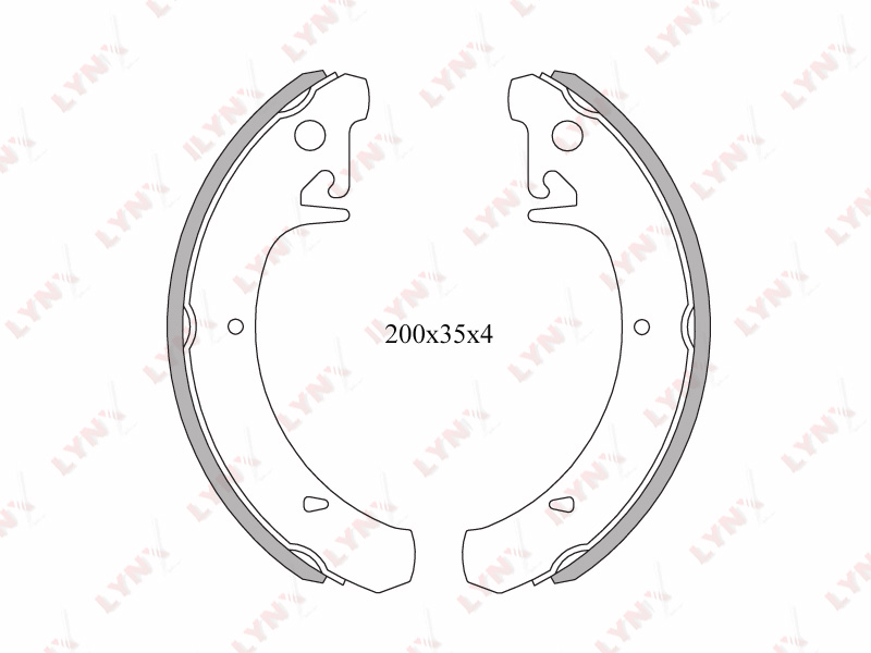 2108-3502090 LYNX^BS-4601 BS-4601 Колодки тормо LYNXAUTO BS4601