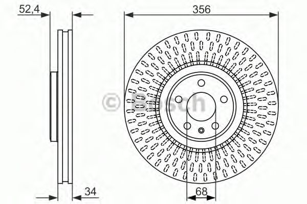 Диск тормозной BOSCH 0986479748