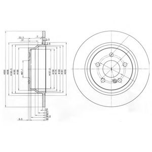 Тормозной диск DELPHI BG3757
