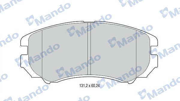 Колодки тормозные передние MANDO MBF015308