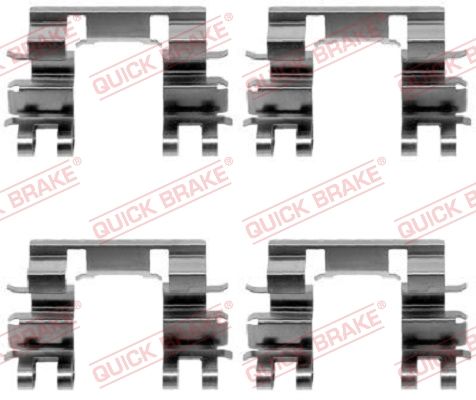 Ремкомплект дисковых тормозных колодок QUICK BRAKE 1091087