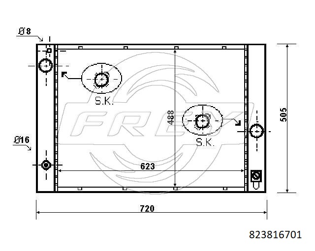 Радиатор FREY 823816701