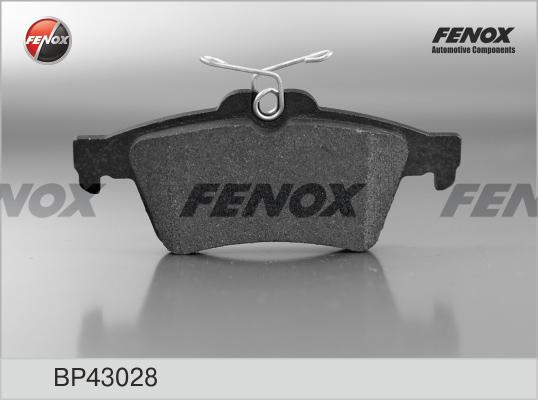 Колодки тормзад FENOX BP43028