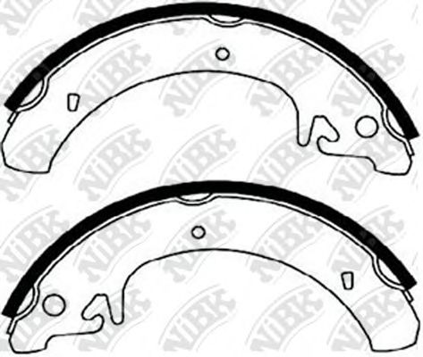 Колодки тормбараб NIBK FN0511