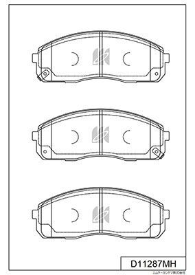 Колодки тормпер KASHIYAMA D11287MH
