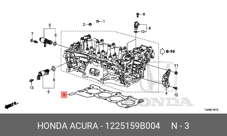 Прокладка ГБЦ HONDA 1225159B004