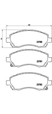 Колодки тормпер BREMBO P78009