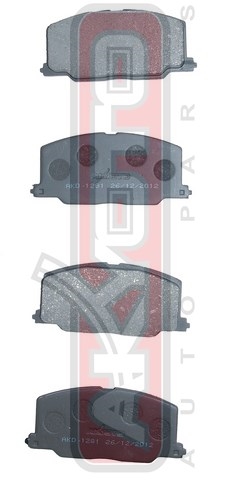 Комплект дисковых тормозных колодок ASVA AKD1281