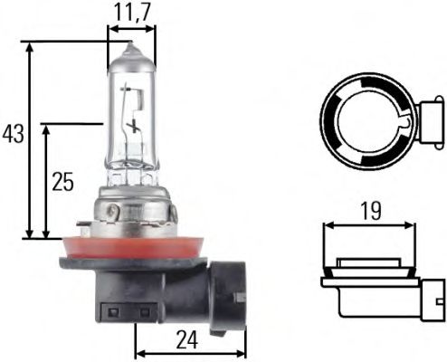 Лампа индикатора тормоза HELLA 8GH008358121