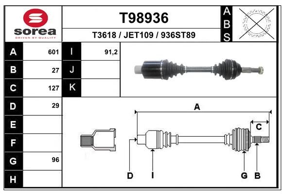 Автозапчасть EAI T98936