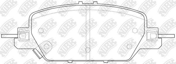 Колодки тормзад NIBK PN8817
