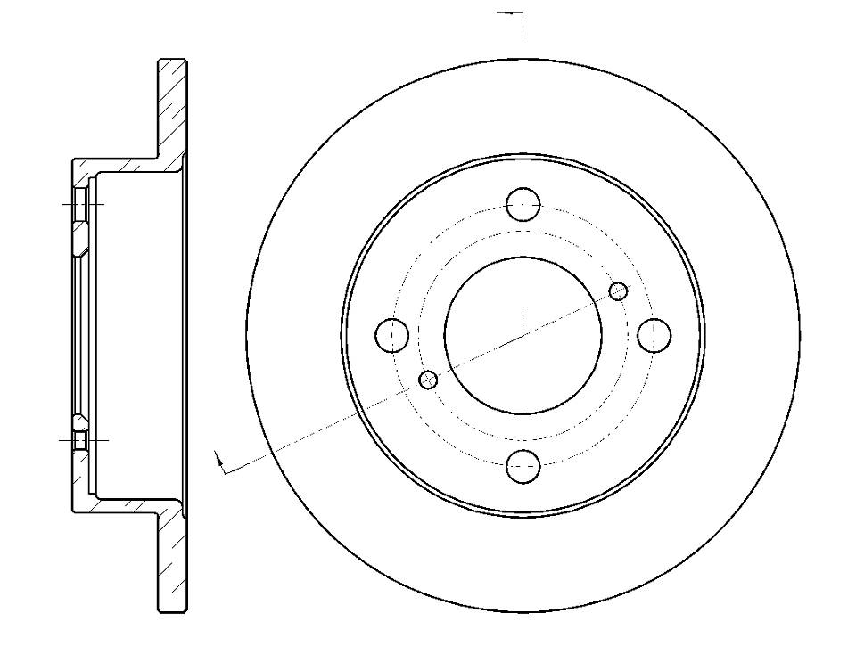 Диск тормозной G-BRAKE GR01793