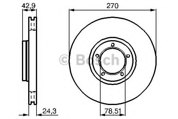 Тормозной диск BOSCH 0986478166