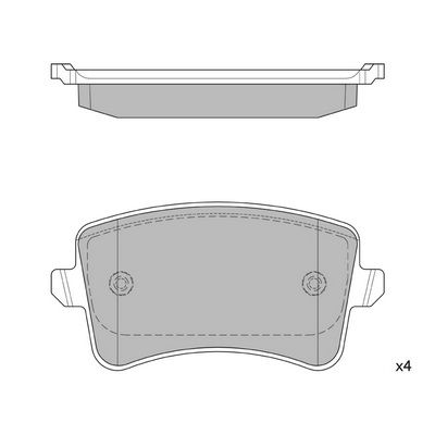 КОЛОДКИ ТОРМОЗНЫЕ AUDI A4/A5/Q5 18-32 07- ЗАДНИ HAGEN GP2146