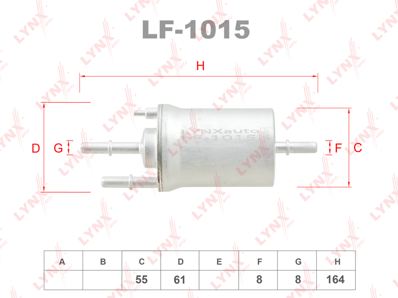 Топливный фильтр LYNXAUTO LF1015