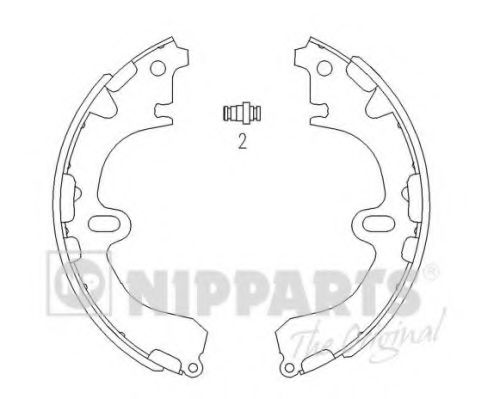 Колодки Тормбарабзадн Nipparts арт J3502034 NIPPARTS J3502034